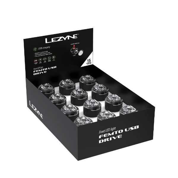 Lezyne - Femto USB Drive Box Set Front - Black