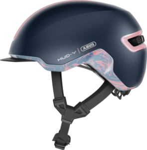 ABUS Hud-y City Bike Helmet, Midnight Blue, Upgrade Bikes